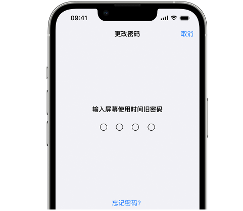 城中iPhone屏幕维修分享iPhone屏幕使用时间密码忘记了怎么办 