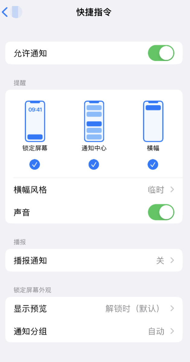 城中苹果手机维修分享如何在 iPhone 上关闭快捷指令通知 