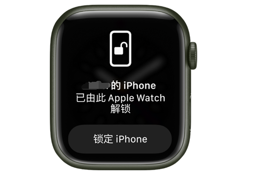 城中苹果手机维修分享用 AppleWatch 解锁配备面容 ID 的 iPhone方法 