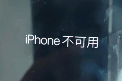 城中苹果服务网点分享锁屏界面显示“iPhone 不可用”如何解决 