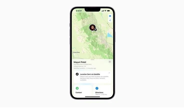 城中苹果14维修分享iPhone14系列中 FindMy功能通过卫星分享位置方法教程 