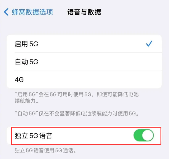 城中苹果14维修分享iPhone 14 Pro如何开启VoNR 